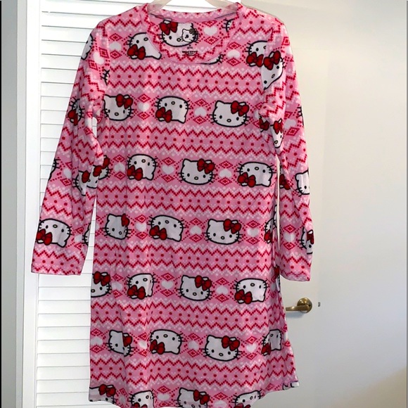 Hello Kitty Pajamas Pink Hello Kitty Night Gown For Girls Size 8